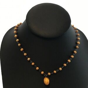 Silpada 925 Sterling Silver Vintage Copper Pearl Necklace